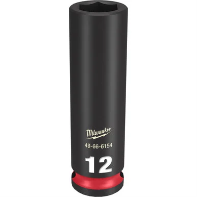 Milwaukee Electric Tools 49-66-6154 Shockwave Impact Duty 3/8"drive 12mm Deep 6 Point Socket
