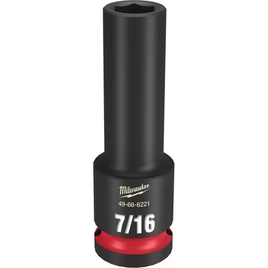 Milwaukee Electric Tools 49-66-6221 Shockwave Impact Duty 1/2"drive 7/16" Deep 6 Point Socket
