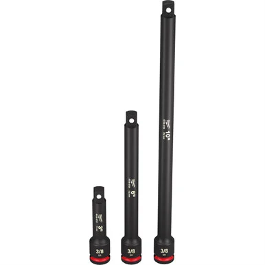 Milwaukee Electric Tools 49-66-6714 3pc Shockwave Impact Duty 3/8" Drive Extension Set