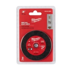 Milwaukee Electric Tools 49-94-3000 Milwaukee 3-pack, 3 In. Metal Cut Off Wheel Max 20,000 Rpm