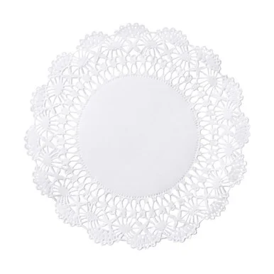 Hoffmaster 500000 Cambridge Lace Doilies, Round, 4", White, 10,000/carton
