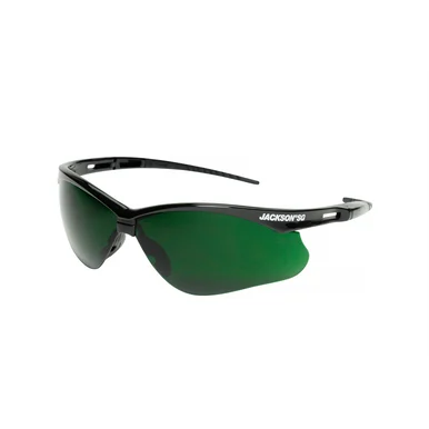 Jackson Safety 50010 - Safety Glasses - Sg Series - I.r 5.0 - Black Frame - Hardcoat Anti-scratch - Medium Cutting & Brazing