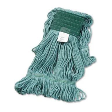Boardwalk 502GNEA Super Loop Wet Mop Head, Cotton/synthetic Fiber, 5" Headband, Medium Size, Green