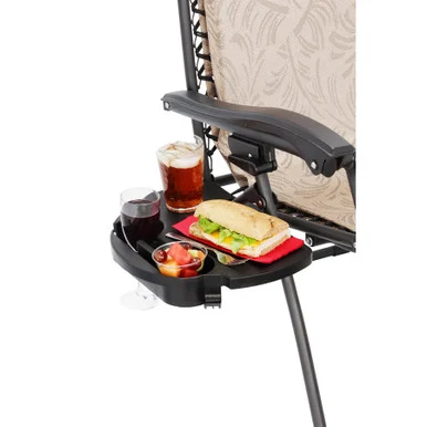 Camco 51834 Zero Gravity Chair Tray- Black
