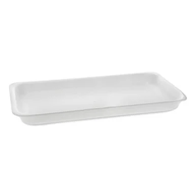 Pactive 51P125PZ Supermarket Tray, #25pz, 15 X 8 X 1.25, White, Foam, 200/carton