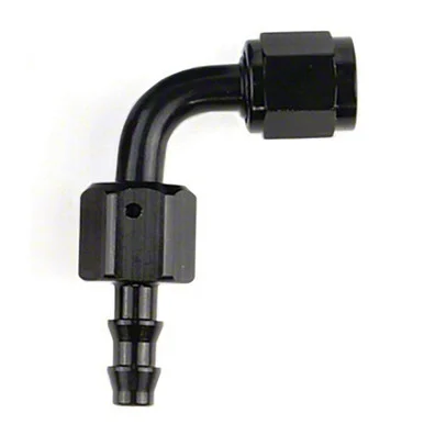 SpeedFX 521090BK Push On Hose End - Black