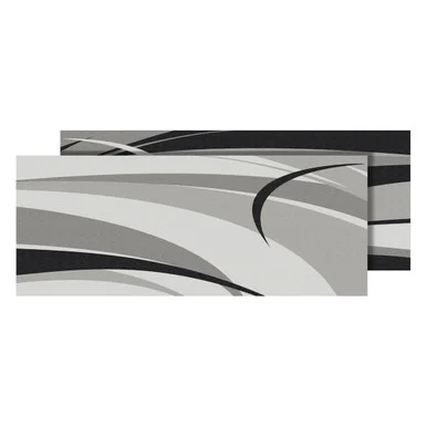 Faulkner 53012S Outdoor Patio Mat Home Is Where We Park It Black Gray 9 By 12
