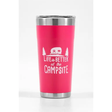 Camco 53061 Pink Tumbler 20 Oz