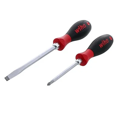 Wih 53082 2 Piece Softfinish X Heavy Duty Slotted And Phillips Screwdriver Set - Wiha Tools