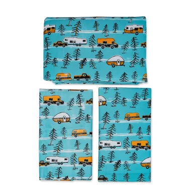 Camco 53380 RV Tablecloth with Bench Covers Campsite Design 53380_68_1