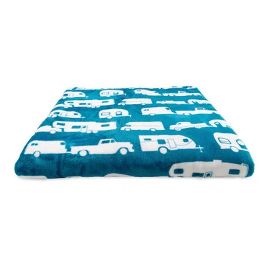 Camco 53440 Libatc - Fleece Blanket Blue Quee 53440_68