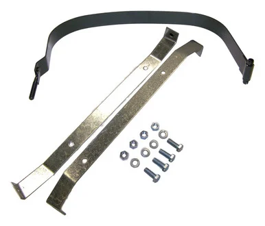 Crown Automotive Jeep Replacement Fuel Tank Strap Kit for 76-86 Jeep CJs, & 87-90 YJ Wrangler w/ 15 Gallon Tank 5356651K