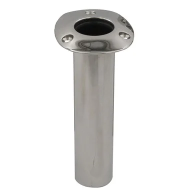 CE Smith 536700C C.e. Smith 70 Series Standard Flush Mount Rod Holder - 0 Degree - Stainless Steel - Cast Bottom - Black Liner