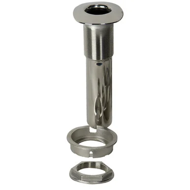 CE Smith 53676C C.e. Smith 70 Series Screwless Flush Mount Rod Holder - 0 Degree - Stainless Steel - Cast Bottom - Black Liner - Boxed
