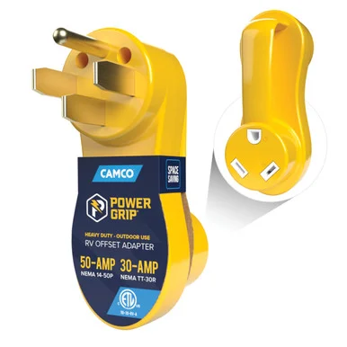 Camco 55135 RV Power Adapter 50 Amp To 30 Amp Offset