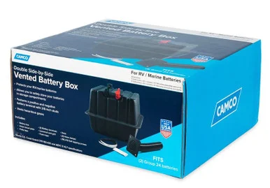 Camco 55370 Dbl Side By Side Battery Box