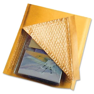 Sealed Air Jiffylite Bulk-packed Cushioned Mailer - Padded - #0 [6" - Self-sealing - Satin, Kraft - 200/carton - Gold (55445)