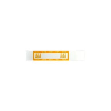 Controltek 560020 Currency Straps, $10 Bill, $1,000, Self-adhesive, 1,000/pack