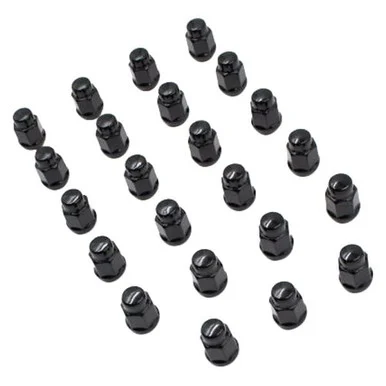 Coyote Accessories 56KJ42BLK Black Cone Seat Acorn Lug Kit - Revolution
