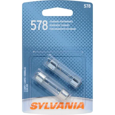 Sylvania 578.BP2 578 Basic Mini Bulbs 2-Pack 578.BP2