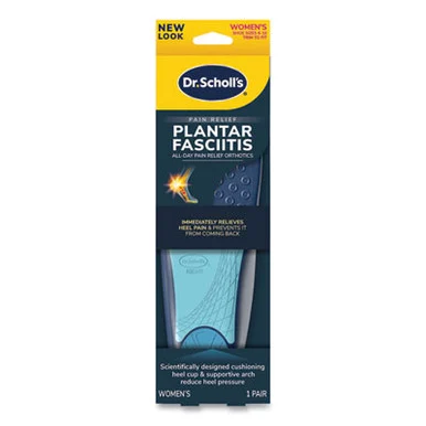 Dr. Scholl's 59038 Plantar fasciitis all-day Pain Relief Orthotics For Women, Women Size 6 To 10, Blue