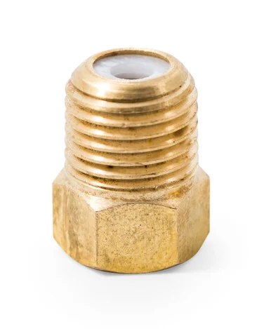 Camco 59954 1/4 Male NPT x 1/4 Female Propane Fitting Inverted Flare with Check Valve