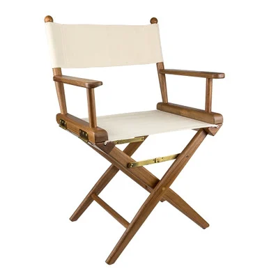Whitecap 60044 Director's Chair W/natural Seat Covers - Teak