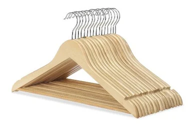 Whitmor 6026-715-16 Wood Suit Hangers 16 Set