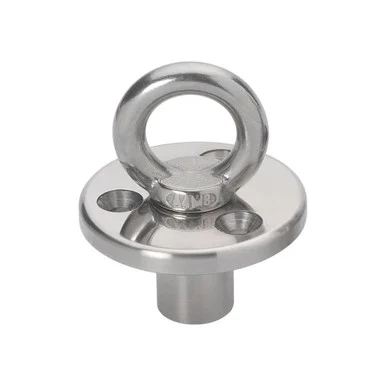 Barton Marine 60360 Barton Deck Plate W/fixing & Eye W/blanking Plug - M8 Eye