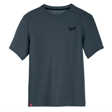 Milwaukee Electric Tools 603BL-M Hybrid Work Tee- Ss Blue M
