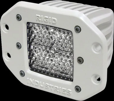 Rigid Industries 611513 White D-Series Pro Diffused Flush Mount LED Light
