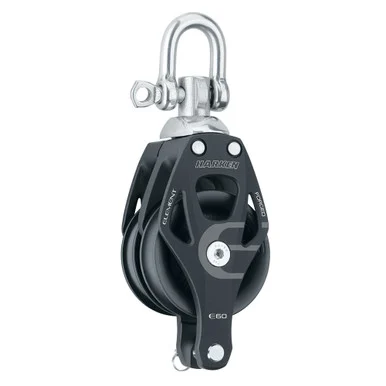 Harken 6270 60mm Double Aluminum Element Block W/swivel & Becket