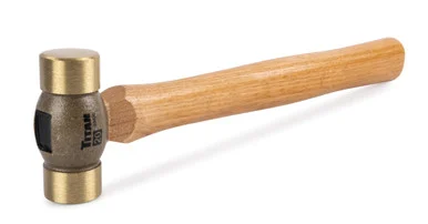 Titan 63420 Double Face Brass Hammer With Hickory - 20 Oz.