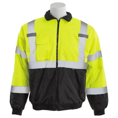 Awarewear 63949 Bomber Jacket Polyfill Hi Viz Lime 3x - erb industries