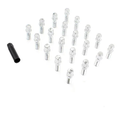 Revolution 63K54828 Spline Lug Bolts M14x1.5 28mm - 20 Pack - Chrome