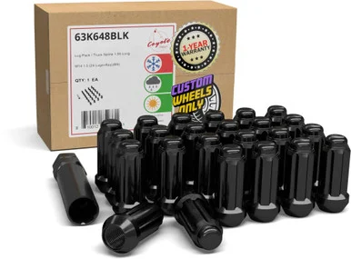Coyote Accessories 63K648BLK Lug Nuts - Revolution