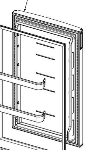 Norcold 640158 Crisper Door and Gasket