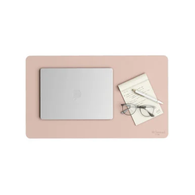 Smead 64839 Vegan Leather Desk Pads, 23.6 X 13.7, Light Pink