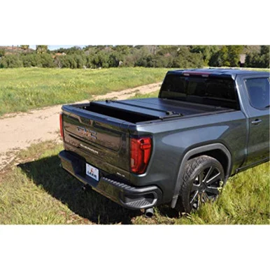 Leer 650301 HF650M Hard Quad-Fold Tonneau Cover for Chevy Silverado/GMC Sierra 1500 6'6" Bed