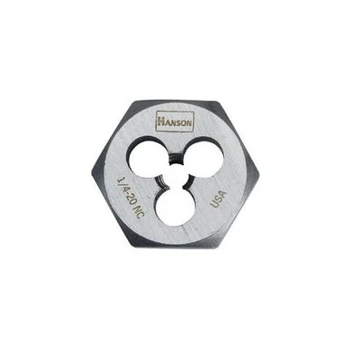 Irwin Industrial 6536 High Carbon Steel Hexagon 1" Across Flat Die 3/8"-24 Nf