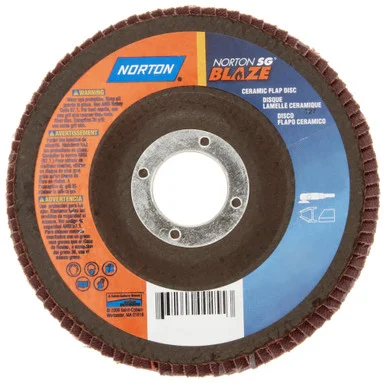 Norton 662544-00258 Abrasive Disc Flap C60 4-1/2 R980p 5/8-11(hb1)