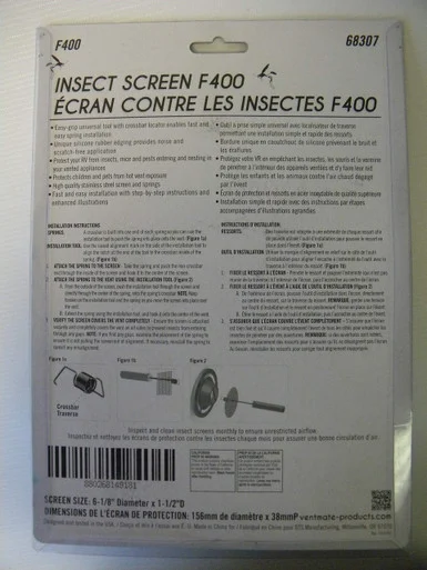 Ventmate 68307 Insect Screen Vnt-f400