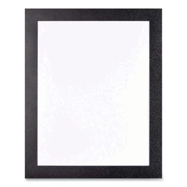 Deflecto 68886B Self Adhesive Sign Holders, 13 X 19, Clear With Black Border, 2/pack