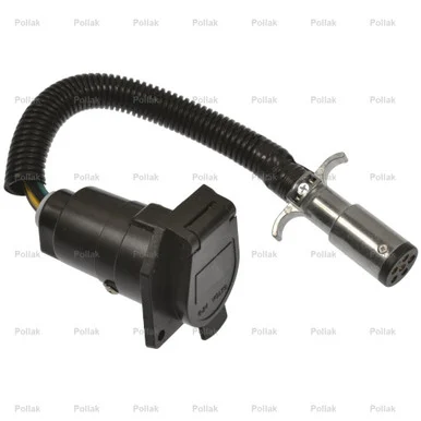 Pollak 6P104V 6-Pole Round Vehicle to 7-Blade Adapter