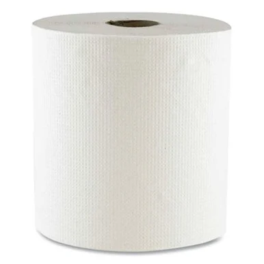 Boardwalk 700W Hard Wound Towel, 1 Ply, 8" X 700 Ft, White, 6/carton