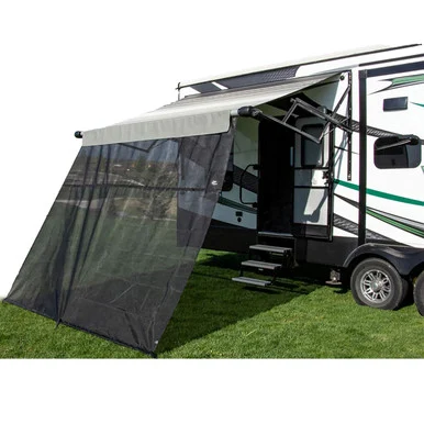 Carefree of Colorado 701908 EZ ZipBlocker Drop Awning 19' x 8' - Black
