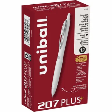 uniball™ 207 Plus Retractable Gel Pens (70706) - Sanford