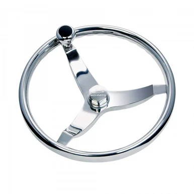 Schmitt & Ongaro Marine 7141321FGKR 15.5" Steering Wheel with Knob - Schmitt Ongaro Marine Products