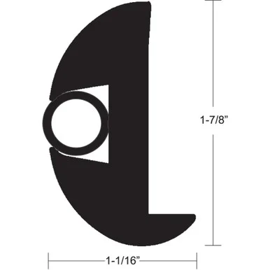 Taco Marine 2423BBK702 Flexible Rub Rail Kit Black W/ Bla 7279683