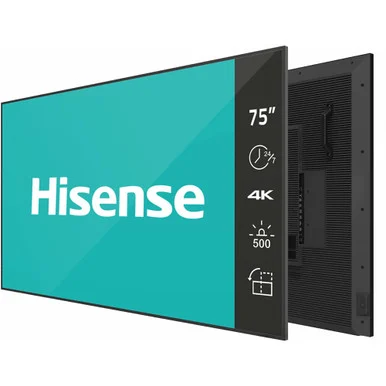 Hisense 75DM66D 75" Uhd 500nits 24/7 Landscape & Portrait Speakers Android 11